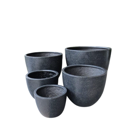 Curved Bowl Terrazzo Pot