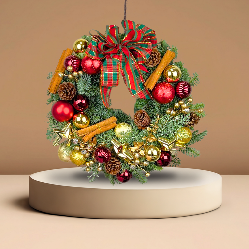 Yuletide Twirl - Christmas Nobilis Wreath