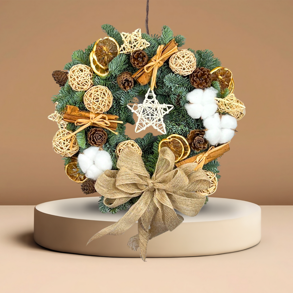 Cozy Cabin- Christmas Nobilis Wreath