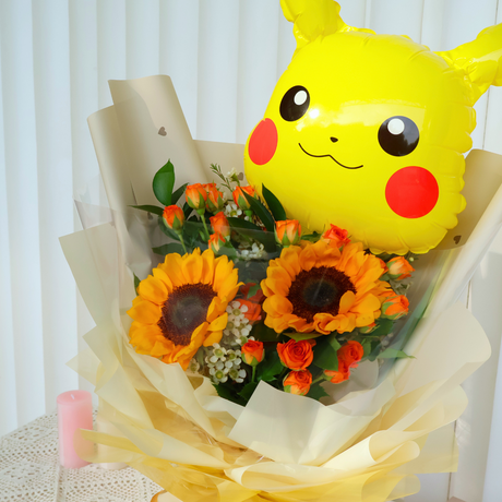 Sunny Surprise (2 Sunflower) - Flower Bouquet