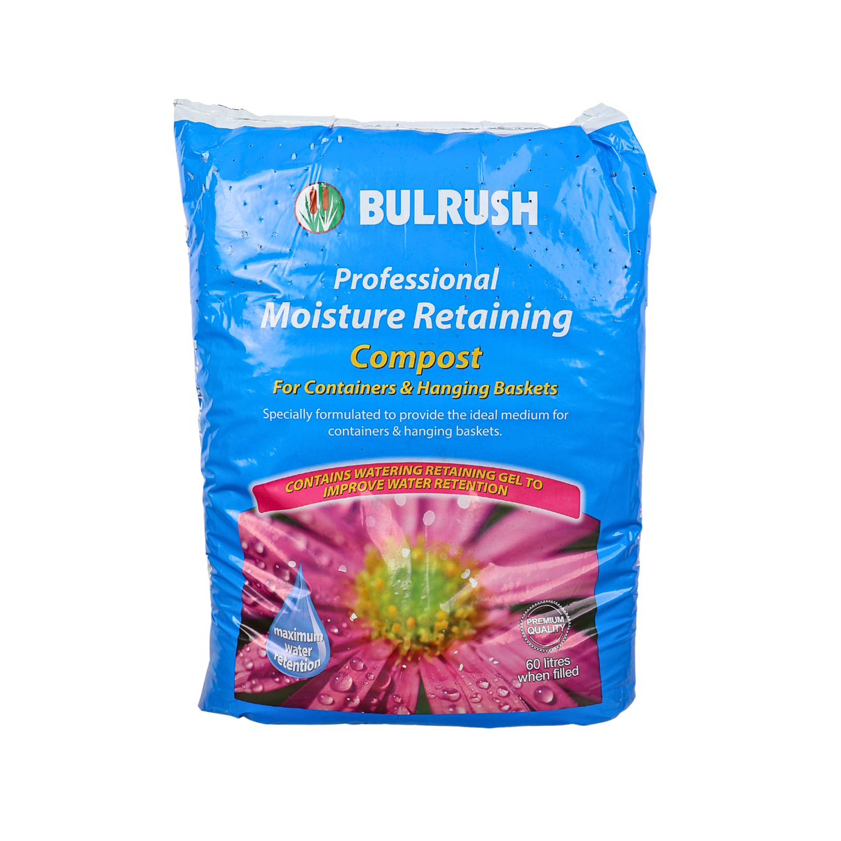 Bulrush Moisture Retaining Compost (60L)