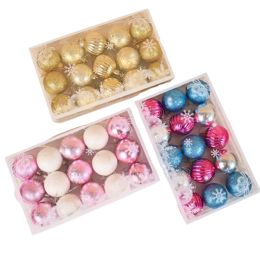 Christmas Baubles - 6cm (15pcs)