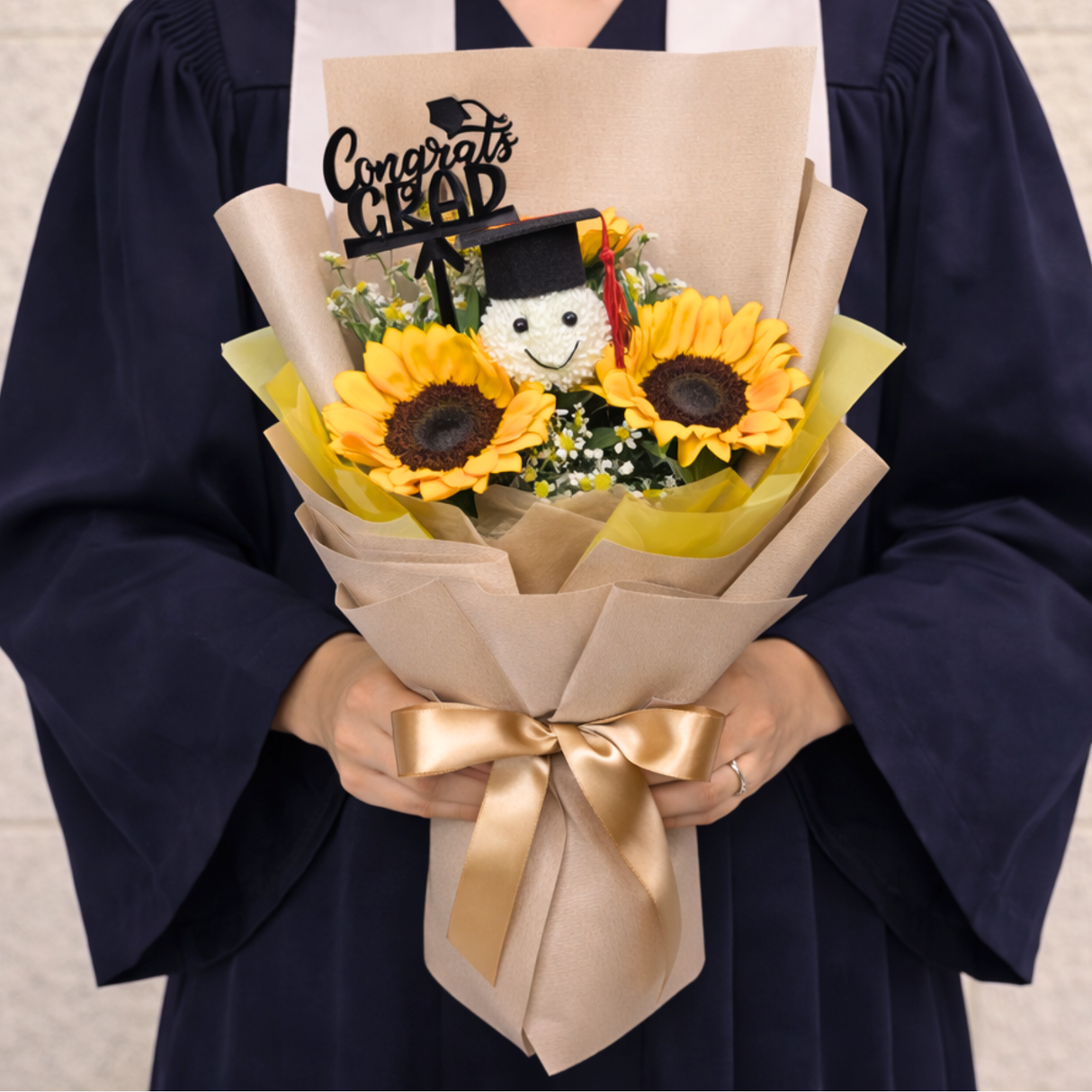 Smiling Success (3 Sunflowers) - Flower Bouquet