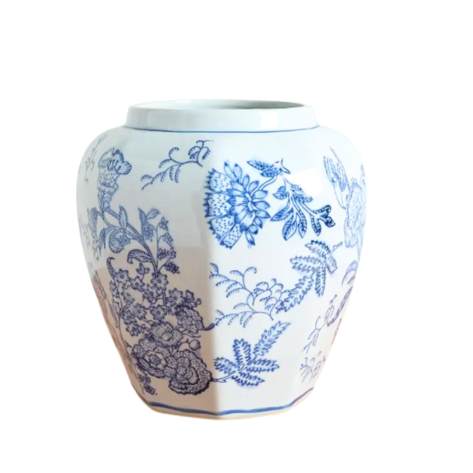 Qinghua Floral Vase