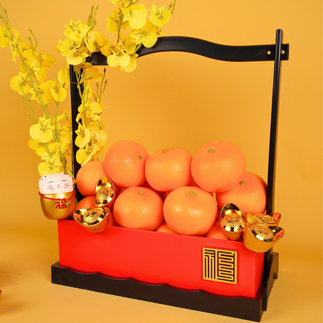 Mandarin Bloom (18 Oranges) - Orange and Flower CNY Hamper