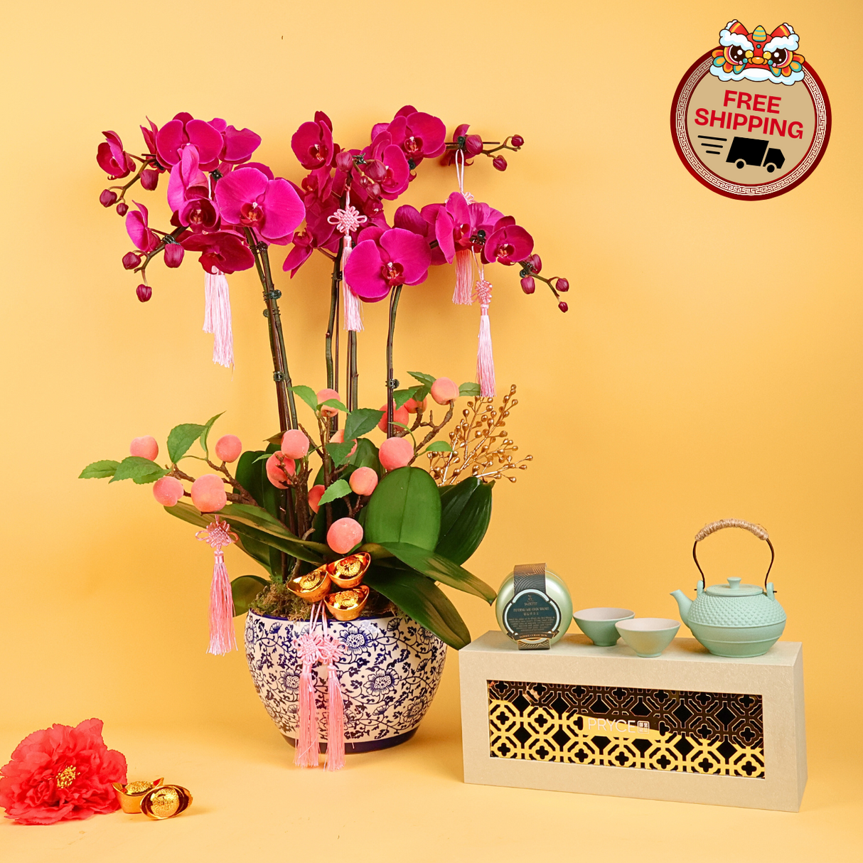 Orient Treasure - Orchid Flower and Tea CNY Hamper