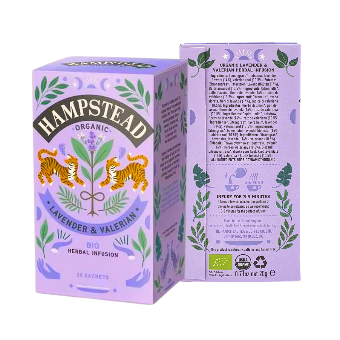 Hampstead Organic Tea Caffeine-Free (20 Tea Bags)