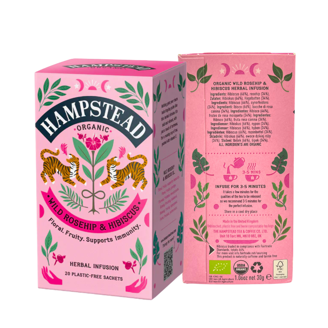 Hampstead Organic Tea Caffeine-Free (20 Tea Bags)