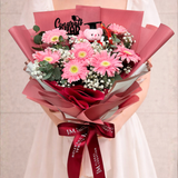 Sparkling Scholar (8 Gerberas) - Flower Bouquet