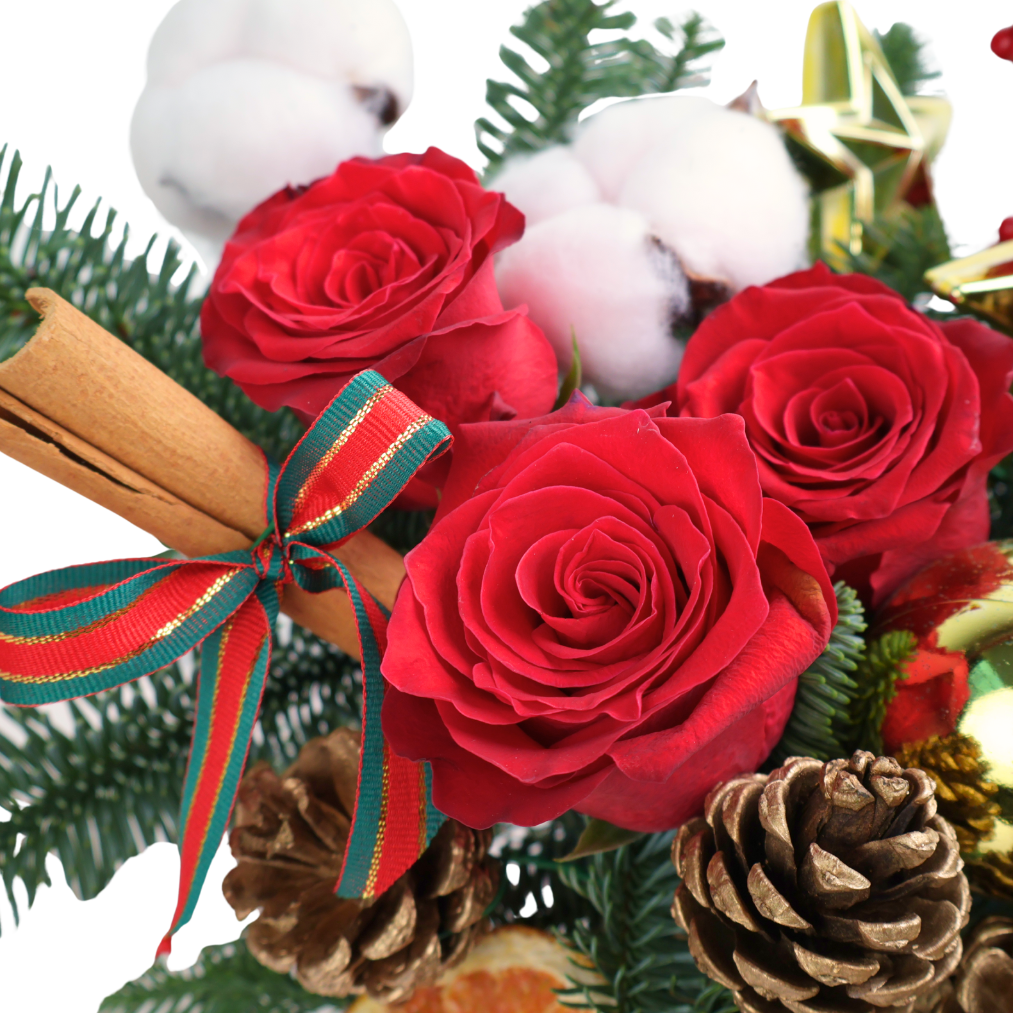 Snowy Rose - Christmas Arrangement