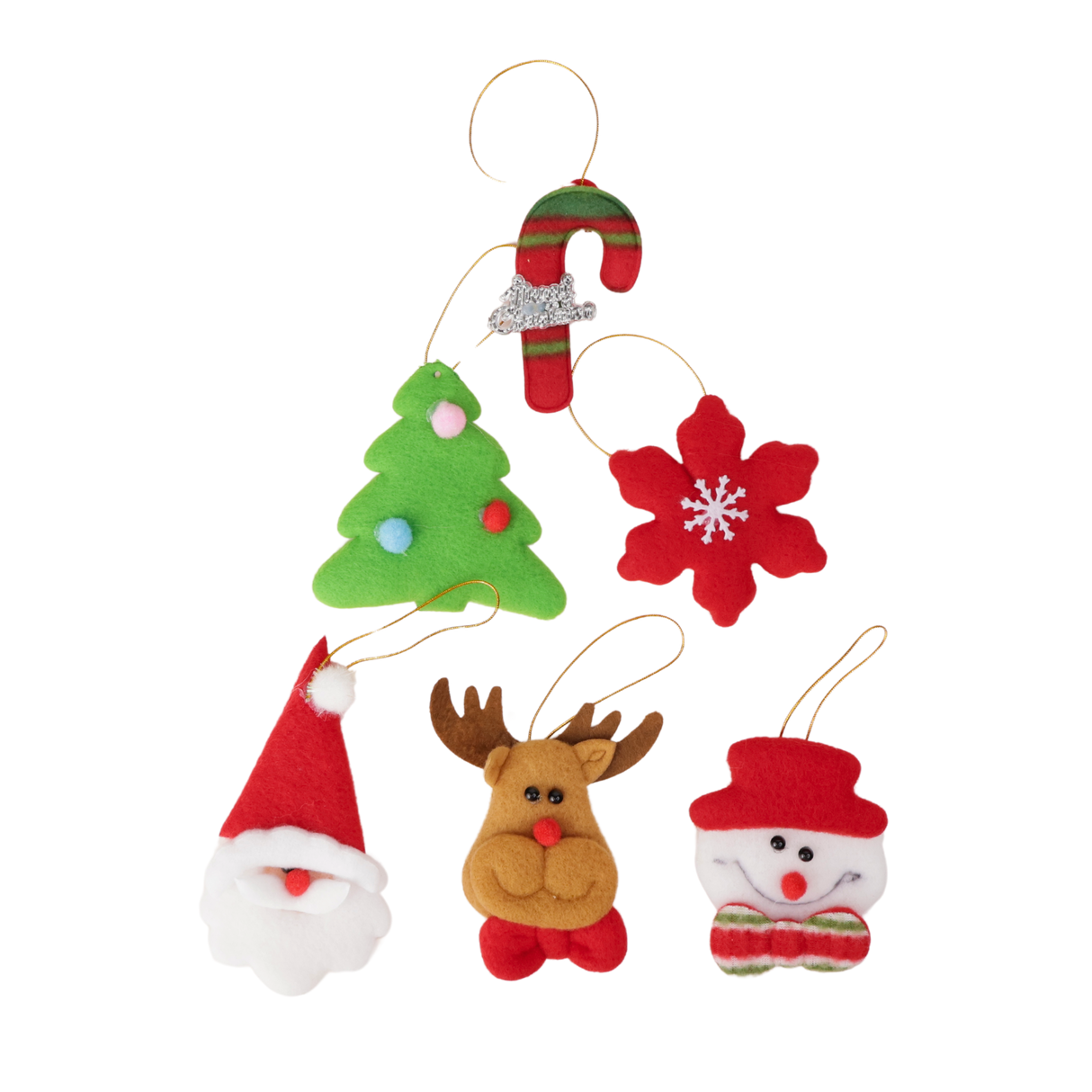 Christmas Plush Ornaments (6p)