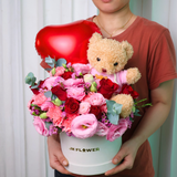 Darling Soulmate (Rose, Eustoma, Carnation) - Valentine Flower Box