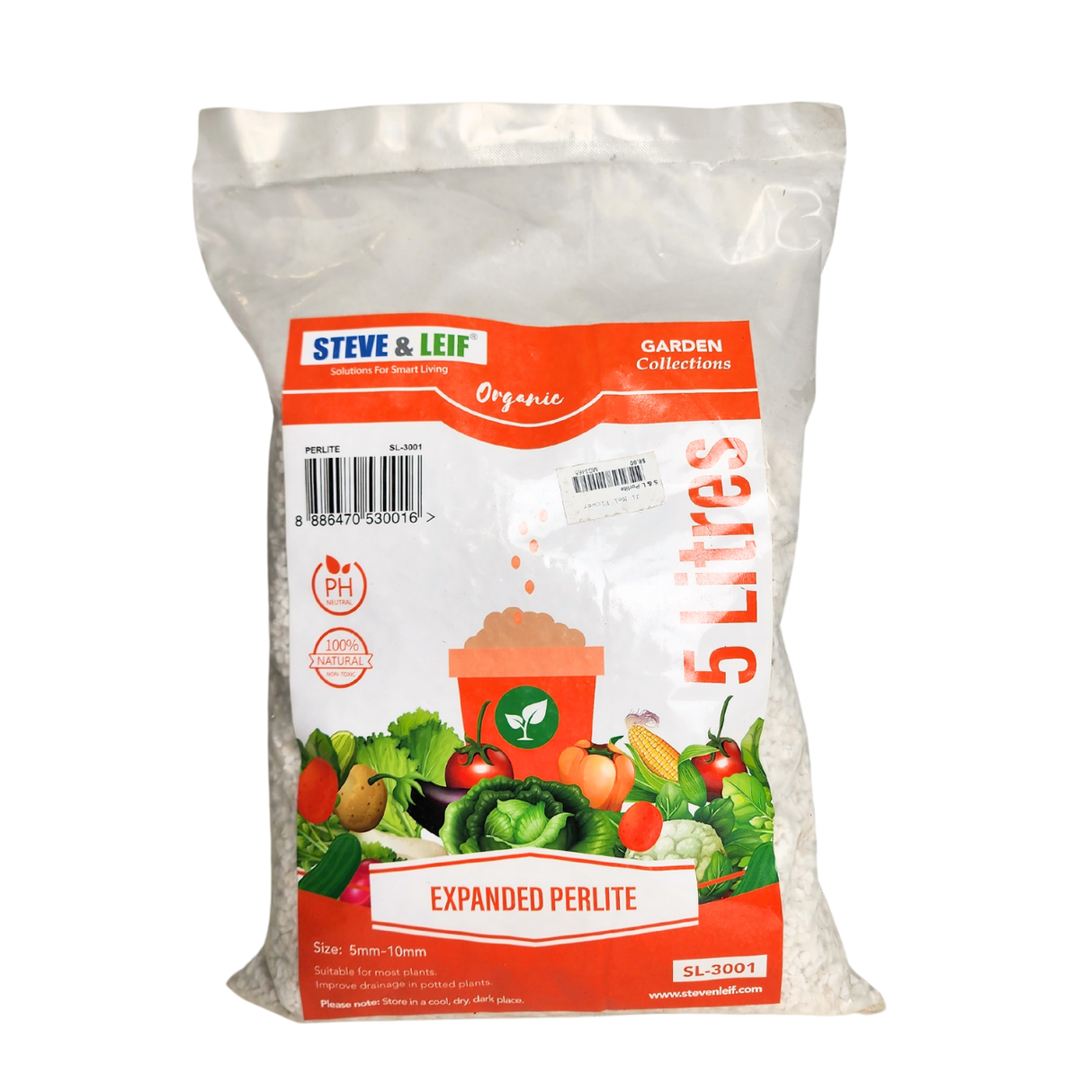 Expanded Perlite Extra Large (5 - 10mm) - 5L