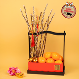 Abundance Blessings (8 Oranges) - Orange and Flower CNY Hamper