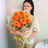 Isoria (9 Gerberas) - Flower Bouquet