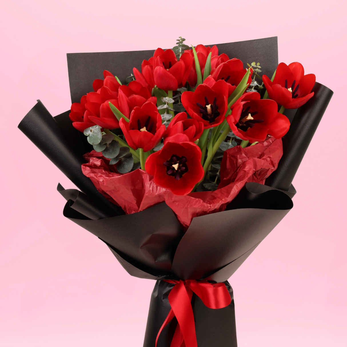 Amour Blossom (20 Tulips) - Flower Bouquet