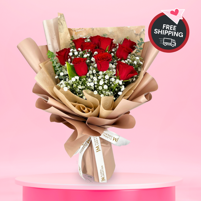 Arabella (12 Roses) - Valentine Flower Bouquet