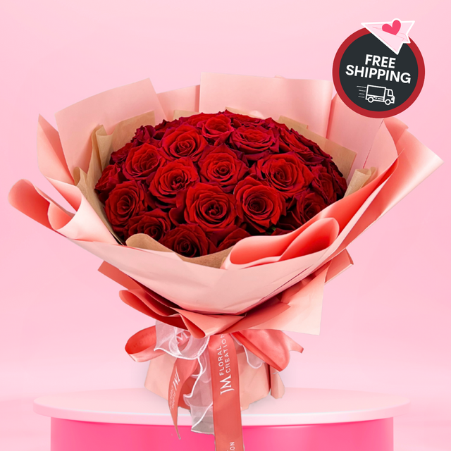 Aria (33 Roses) - Valentine Flower Bouquet