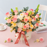 Beatrice (10 Roses, 10 Carnations) - Flower Box