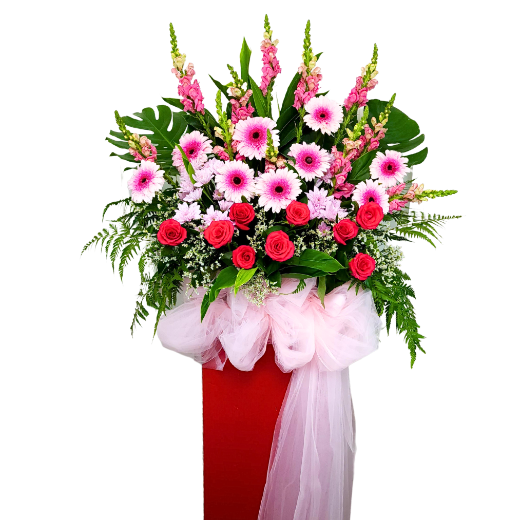 Bloomful Cheers - Congratulatory Flower Stand