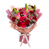 Nurturing Delights (Lily, Roses, Carnation) - Flower Bouquet