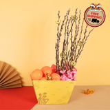 Golden Prosperity (8 Oranges) - Orange and Flower CNY Hamper