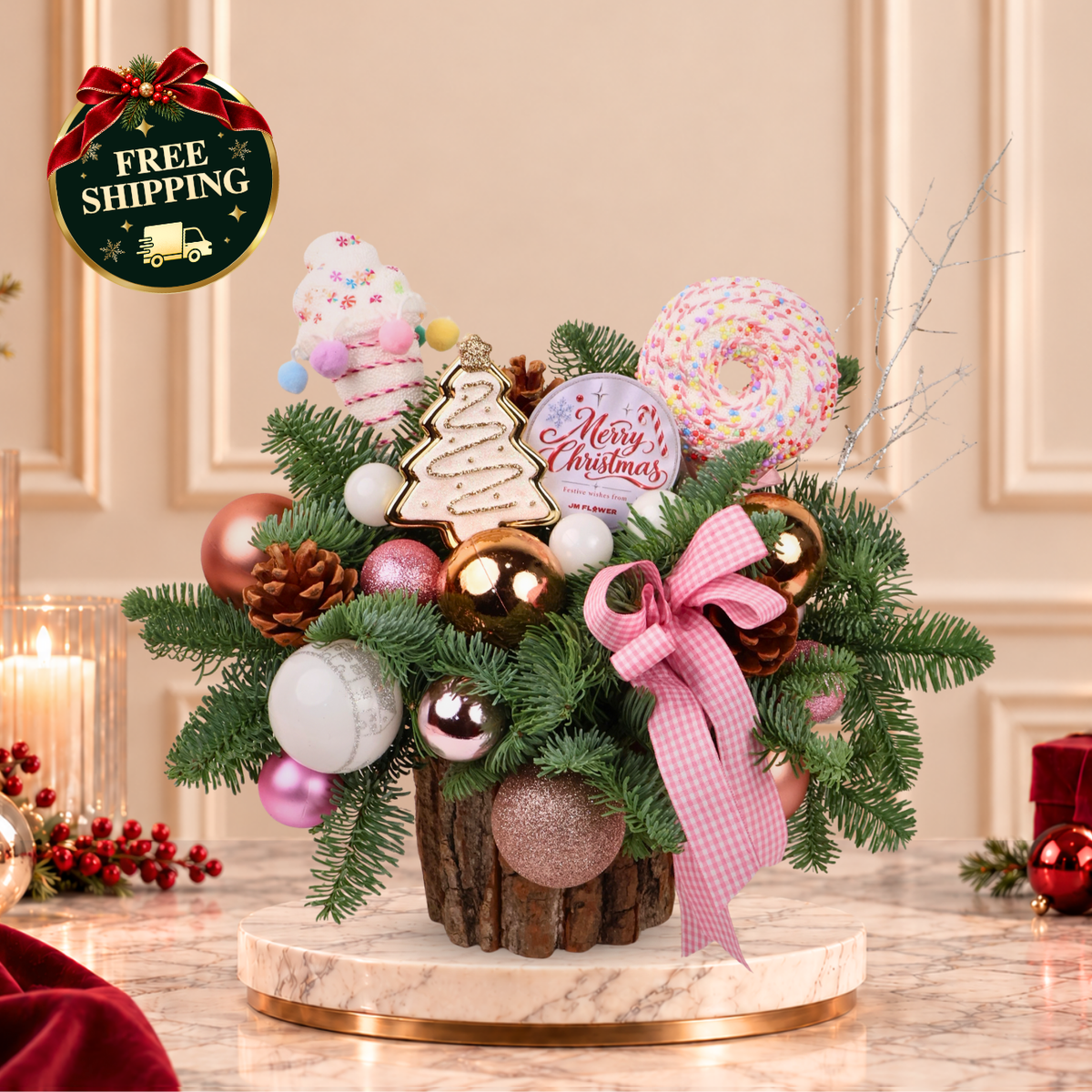 Blush Reverie - Christmas Arrangement