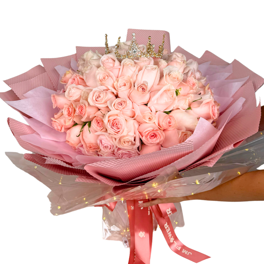 Blushing Devotion (99 Ecuadorian Roses) - Flower Bouquet