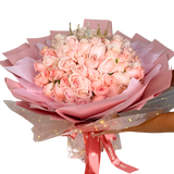 Blushing Devotion (99 Ecuadorian Roses) - Flower Bouquet