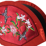 Fan Style Embroidered Velvet Box
