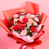 Candy Kisses (9 Roses) - Valentine Flower Bouquet