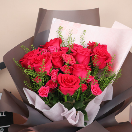 Cinematic Dreams (9 Roses) - Valentine Flower Bouquet