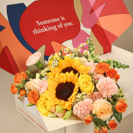 Citrus Burst - PetalBox Luxe Bouquet