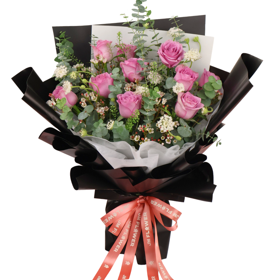 Clarabelle (10 Roses) - Flower Bouquet