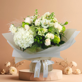Clarissa (Roses, Freesia, Hydrangea) - Mother's Day Bouquet