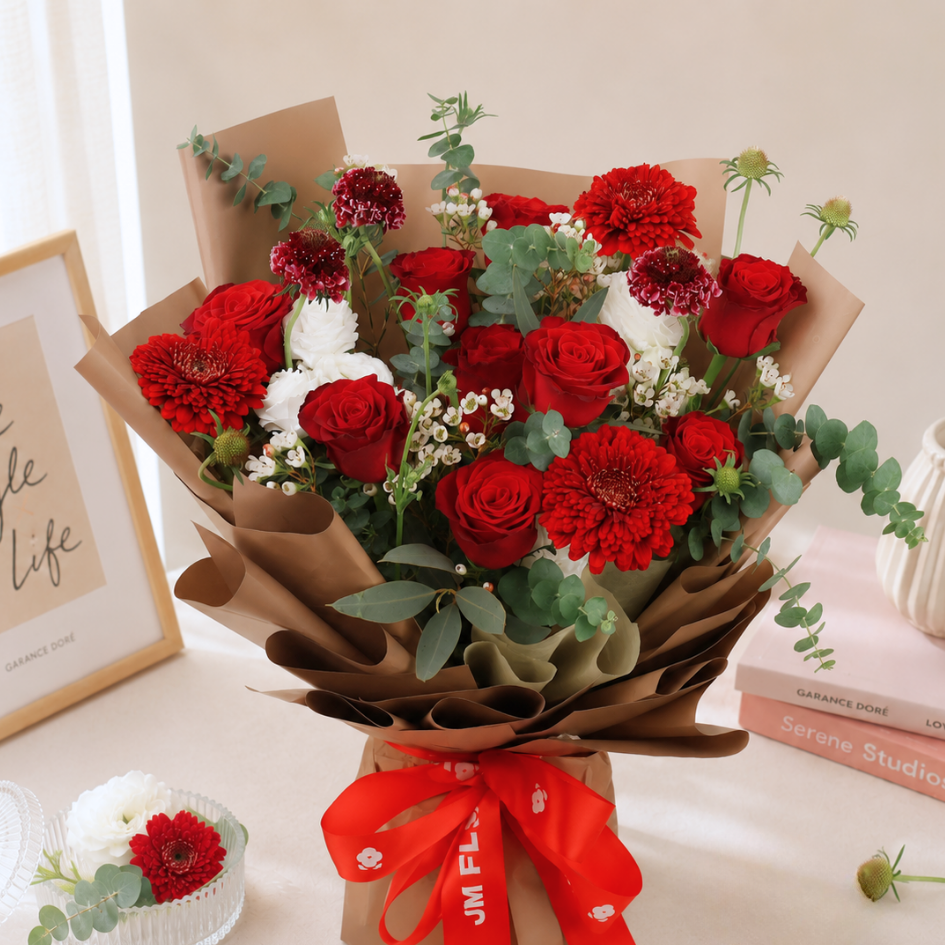 Cleo (8 Roses) - Flower Bouquet