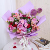 Coniferous pine and fir in vase.