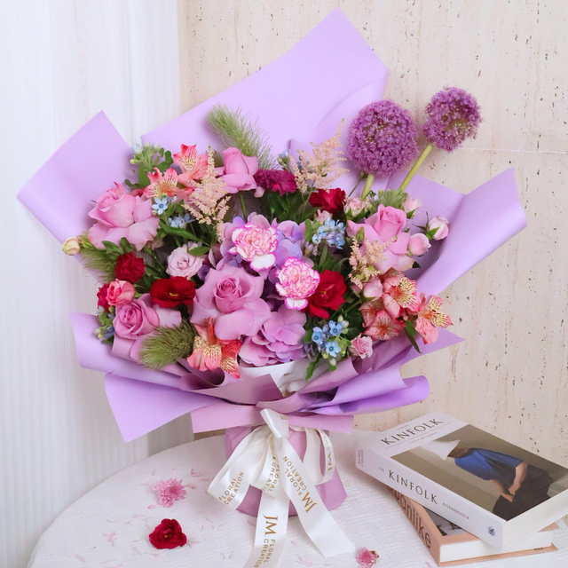 Coniferous pine and fir in vase.
