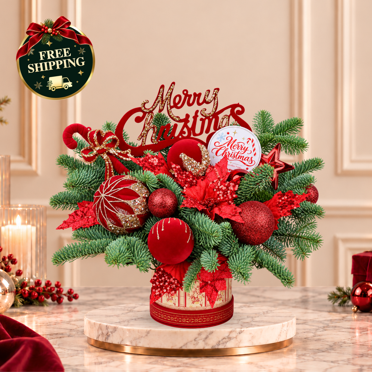 Crimson Château - Christmas Arrangement