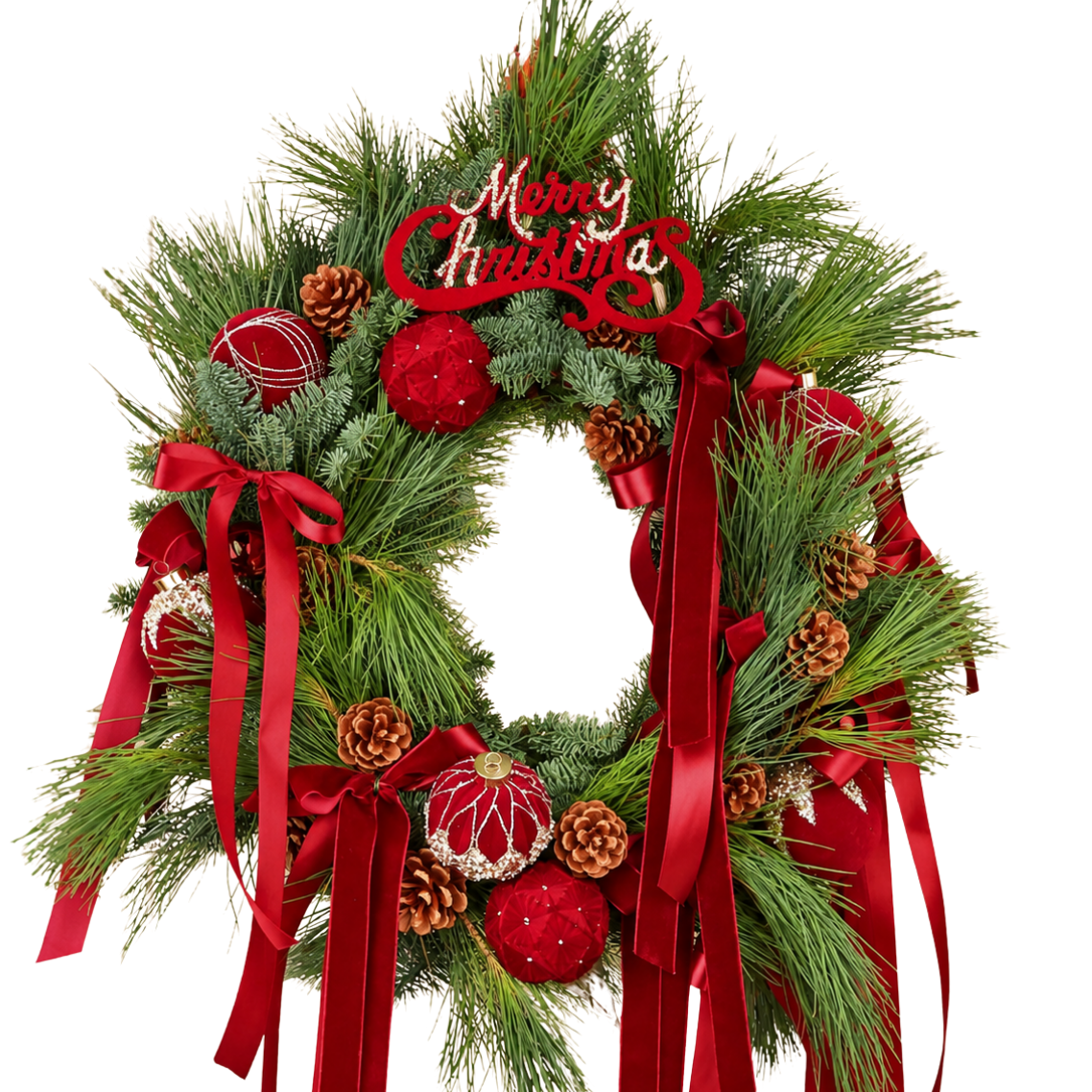 Crimson Garland - Christmas Wreath