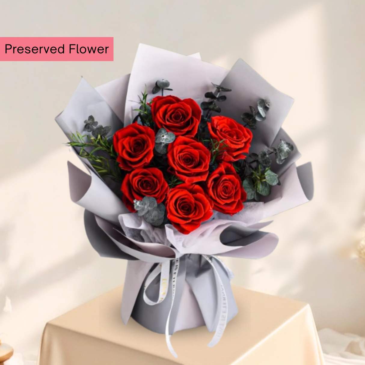 Crimson Grace - Preserved Flower Bouquet