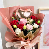 Cupid's Garden (6 Roses) - Valentine Flower Bouquet