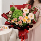 Danica (Hydrangea, Roses, Astilbe) - Flower Bouquet