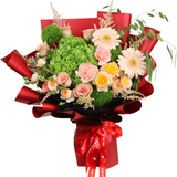 Danica (Hydrangea, Roses, Astilbe) - Flower Bouquet