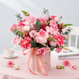 Delphine (5 Roses, 5 Gerberas) - Reflexed Rose Flower Box