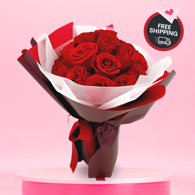 Destiny Red (12/24/50 Roses) - Valentine Flower Bouquet