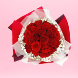 Destiny Red (12/24/50 Roses) - Valentine Flower Bouquet