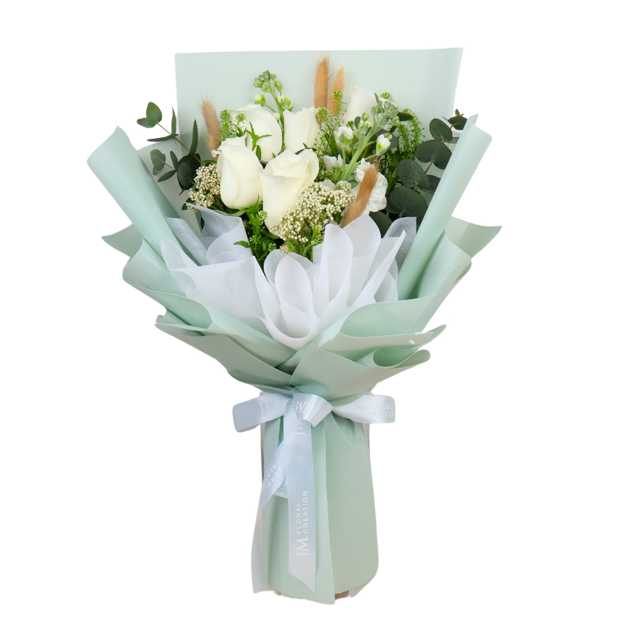 Dewy Whisper (5 Roses) - Valentine Flower Bouquet