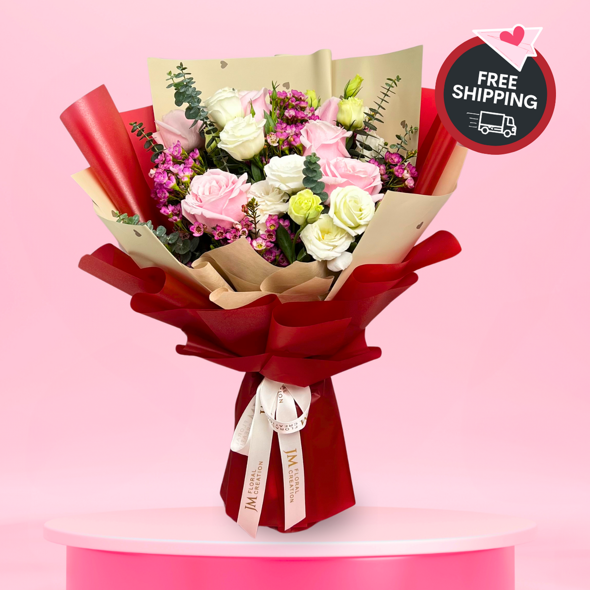 Embrace Love (6 Roses) - Valentine Flower Bouquet