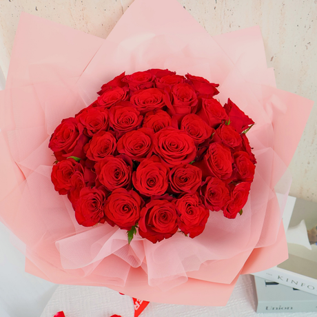 Emelina (33 Roses)- Flower Bouquet